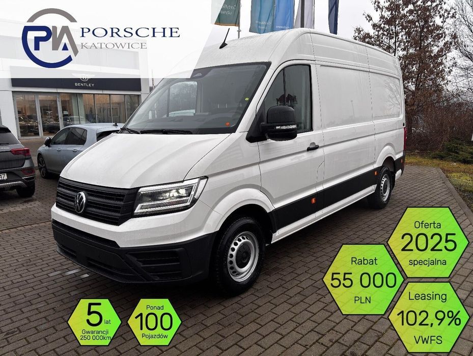 Volkswagen Crafter 2.0 TDI 177 KM L3H3 8-automat  L3H3 FWD 2025 Plac ponad 100 pojazdów RABAT!