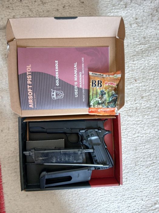 Airsoft Desert Eagle Black Full metal