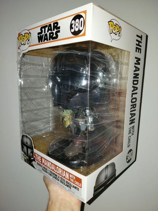Funko Pop Star Wars The Mandalorian with The Child 10" Chrome 380