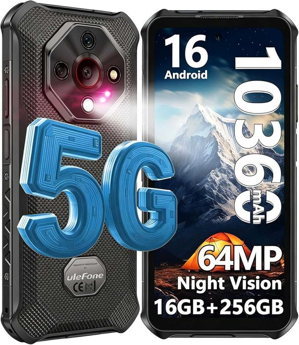 Ulefone Armor X16 Pro 33 bateria 10360 Mha 8 ram e 256 Rom com fatura e capas gel.