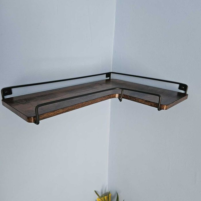 Loftowa dekoracja narożna ścienna kwietnik dom 2 sztuki