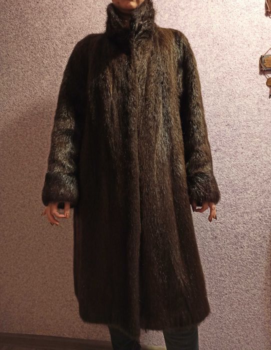 ‼️ ІДЕАЛ ‼️ Шуба з Нутрії р. 46 Нутрієва Шубка из Нутрии нутрия