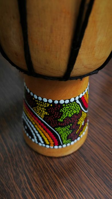 Bębenek drewniany rękodzieło