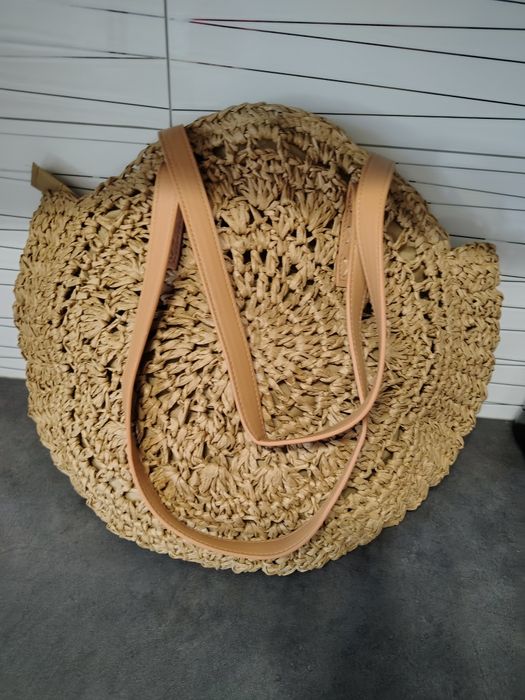 Torebka letnia koszykowa plażowa boho