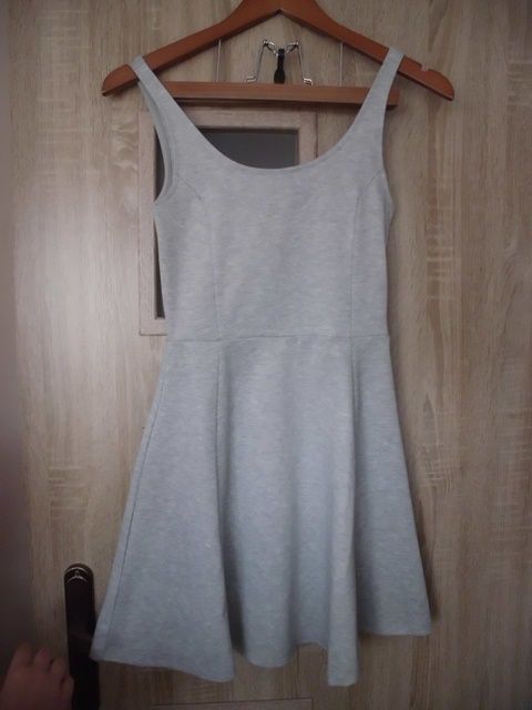 Sukienka H&M 34 XS szara lato Nowa