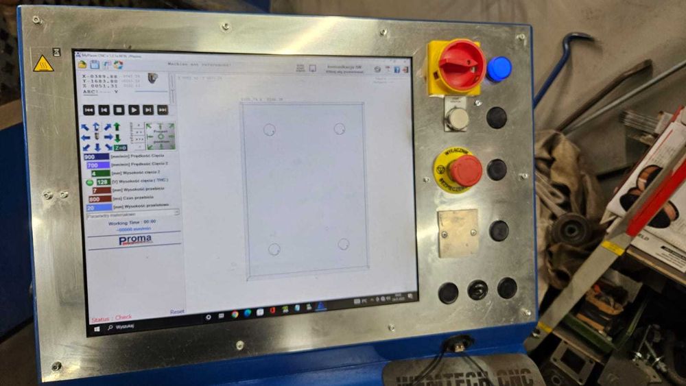 Wycinarka plazmowa CNC 105A Hyper Therm