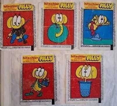 Вкладыши фантики Pilly и разные картонки