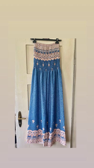 Przepiękny lekki letni kombinezon bez ramion new collection