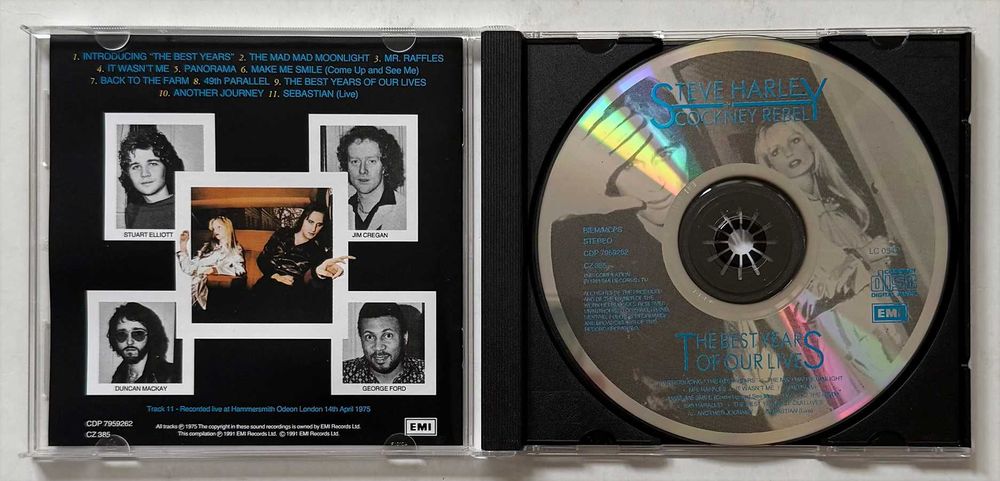 CD_Steve Harley Cockney Rebel, The Best Years Of Our Lives. Como novo.