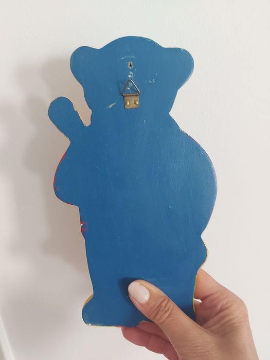 Cabide de parede em Madeira - Urso