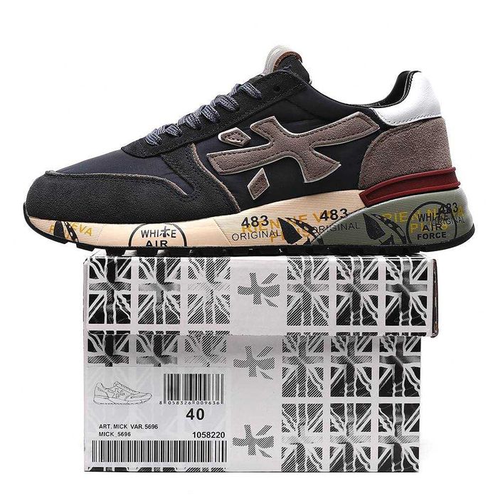 Кросівки Premiata Mick Black/Brown premium