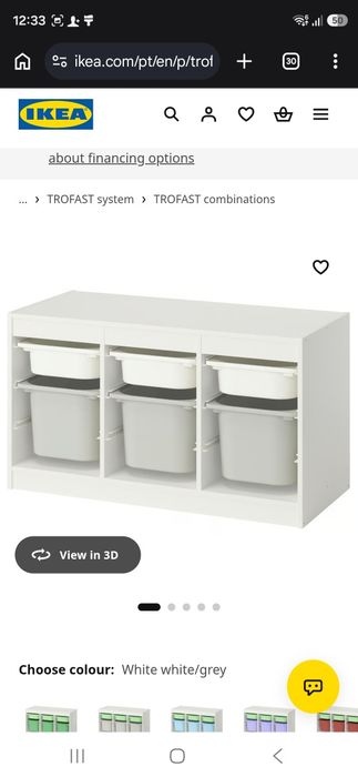 Móvel arrumação ideal para brinquedos criança  Ikea branco e cinza