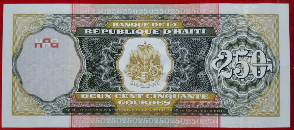 HAITI  250 GOURDES 2003/ UNC