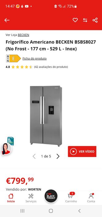 Frigorífico Americano Becken 529 litros