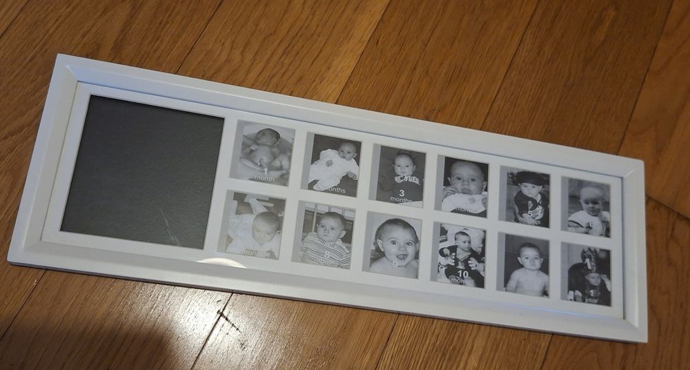 White Baby Art Frame | 12 Months