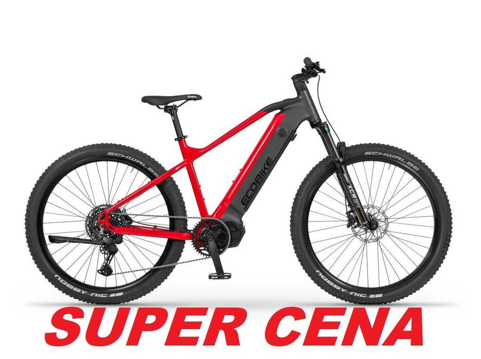 Rower elektryczny Ecobike RX 500 Black Red - CAN 960 Wh NOWY FAKTURA VAT gwarancja WYSYŁKA