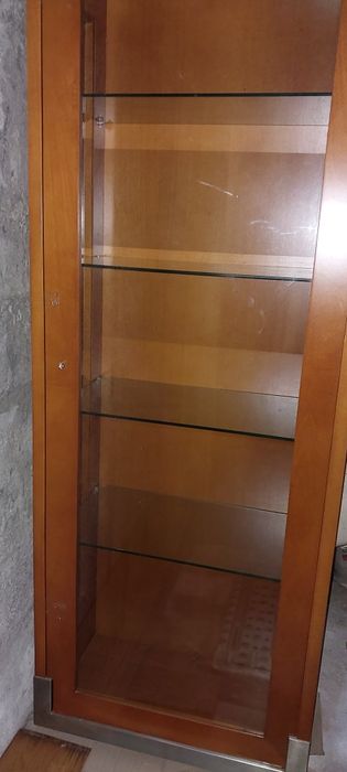 Vitrine envidraçada 195x66x36,5