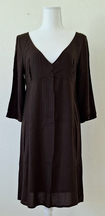 Vestido castanho (Mango)