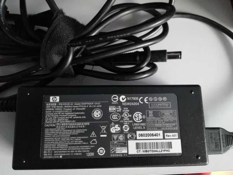 Carregadores HP, LI SHIN, Sagemcom e MPW Class 2