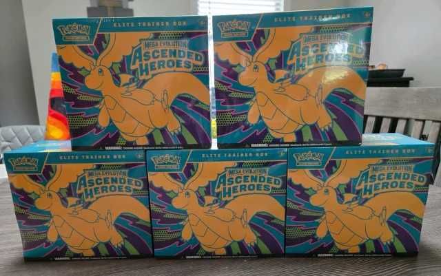 5x Pokémon Ascended Heroes Elite Trainer Box