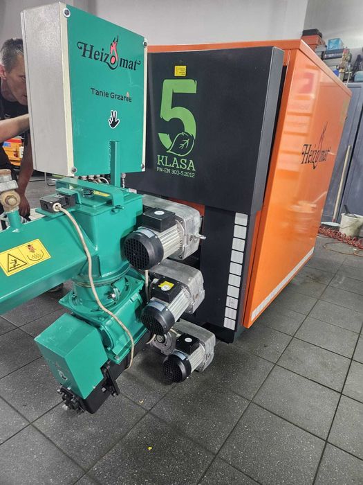 Piec na Trociny Zrębki Wióra Odpady MDF HDF Heizomat 60kw