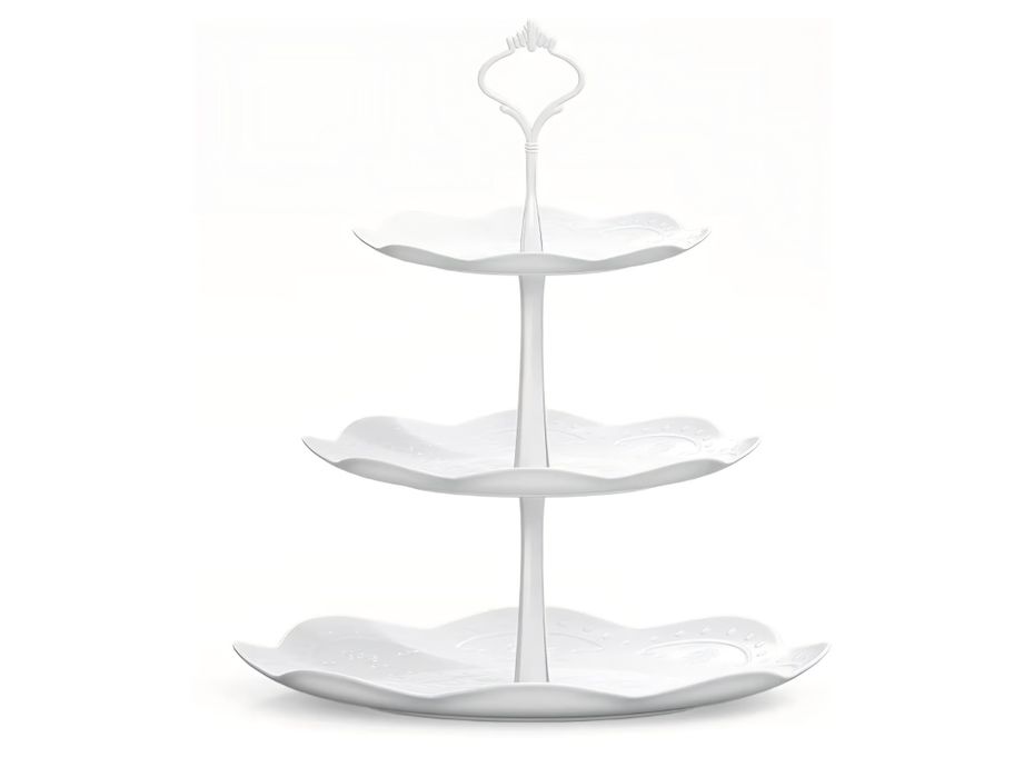 Patera na ciasto, owoce, przekąski - 3 poziomy - nowa