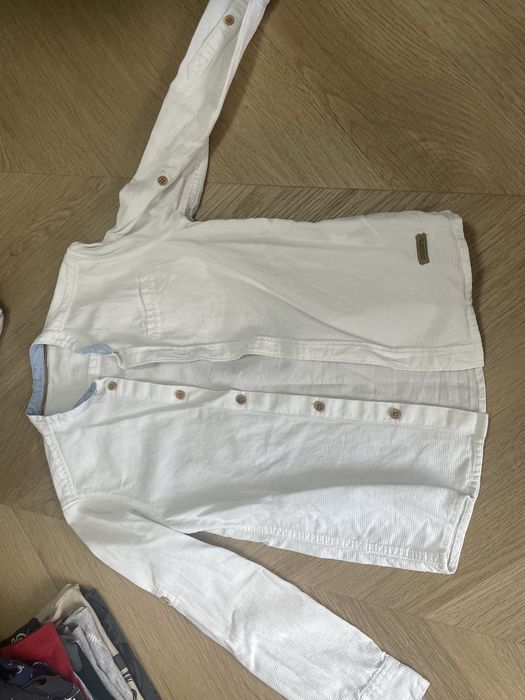 Biala koszula chlopieca 134