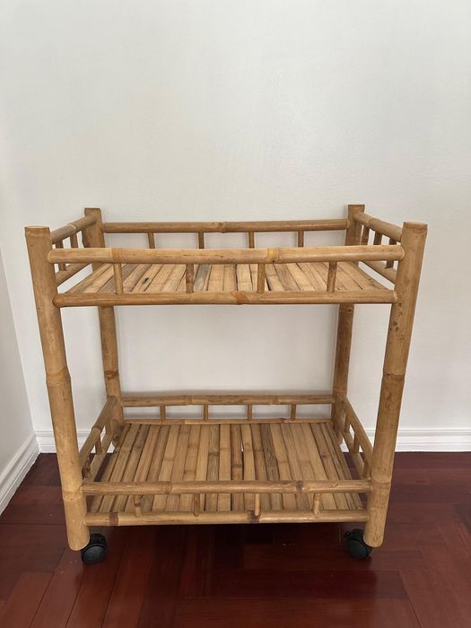 Bamboo Rattan Side Table64552296623491120