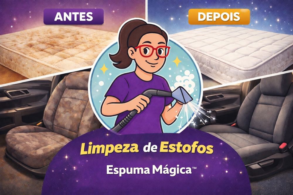Limpeza de Estofos – Colchões e Bancos de Carro | Espuma Mágica