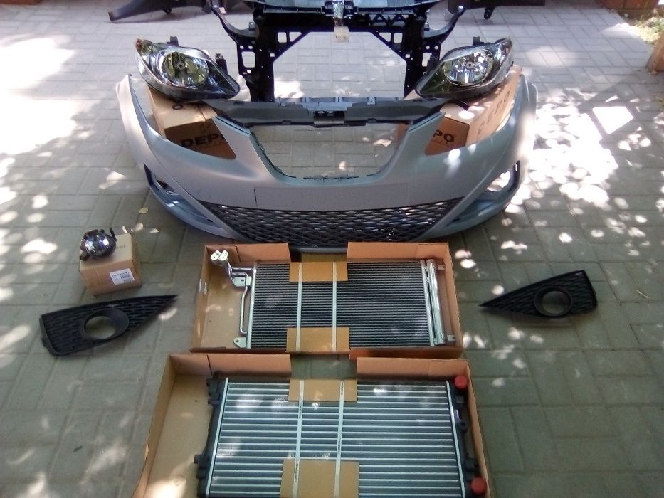 SEAT IBIZA 6J 2008 - komplet lamp reflektory przód nowe DEPO H4