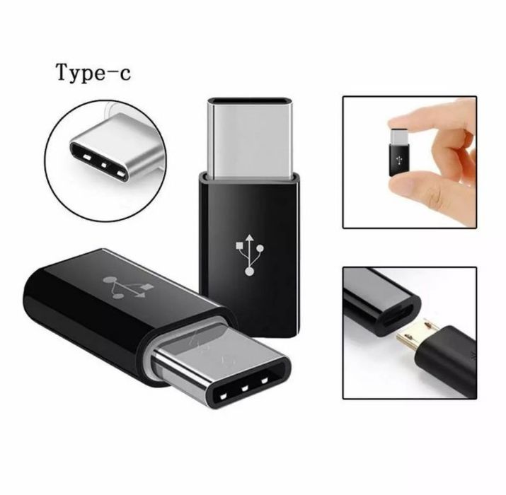 Type-C (к 3.5 jack) OTG адаптер - usb 3.0, кабель, переходник