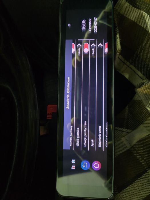 Wideo rejestrator lusterko 10 cali - 3 kamery