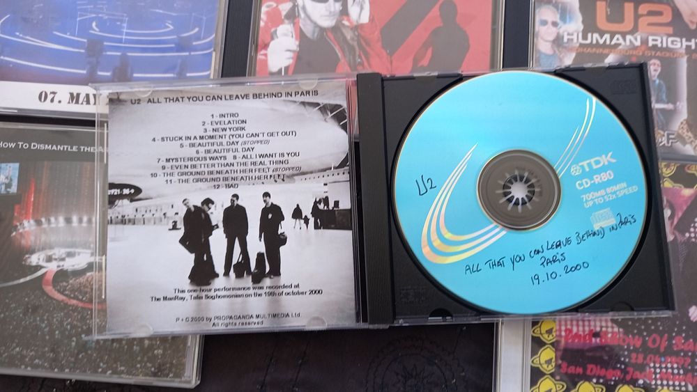 U2 concertos - várias tours