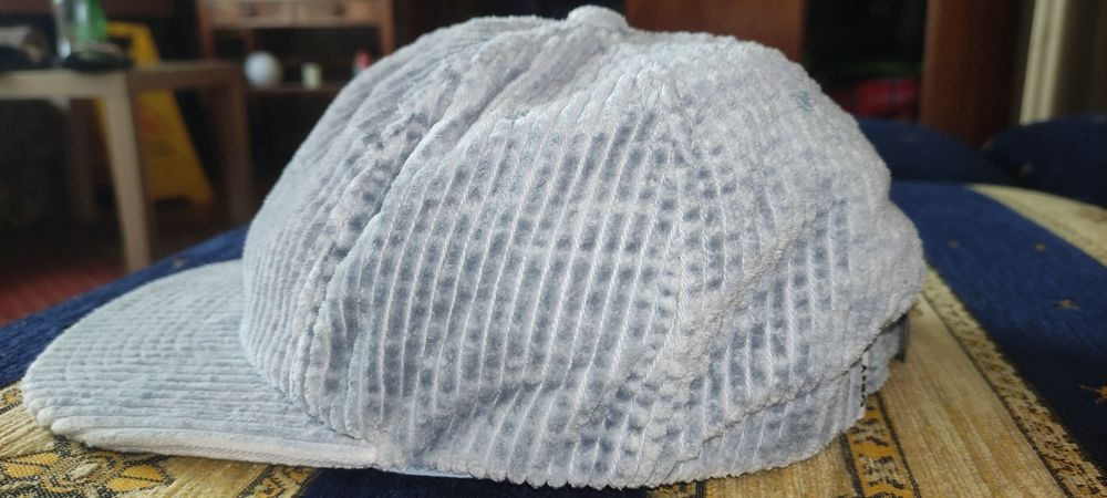 Obey czapka sztruks bold cord strapback 5panel hat niebieska blue 90