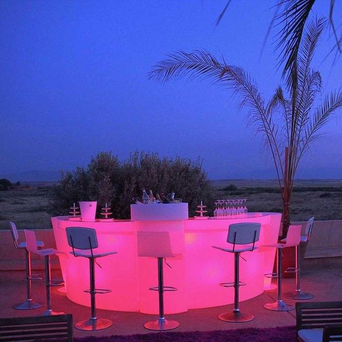 Mobiliario led para bares e discotecas