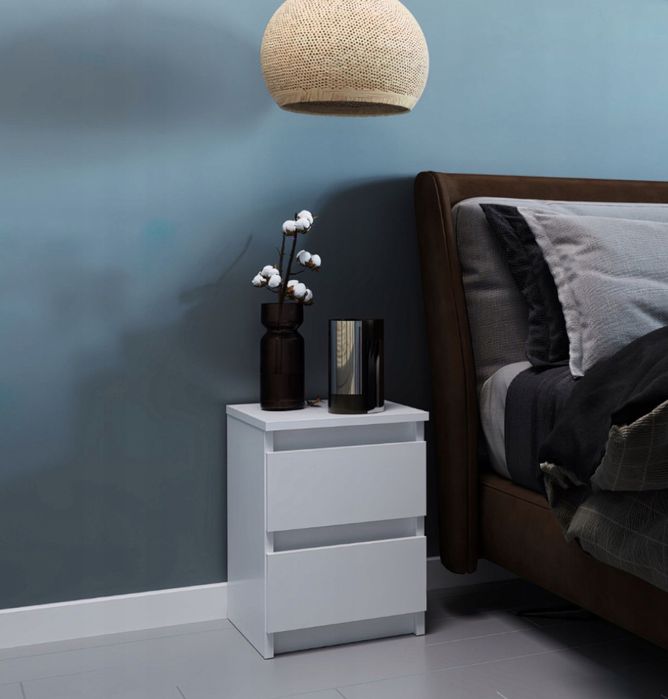 Szafka nocna komoda biały mat