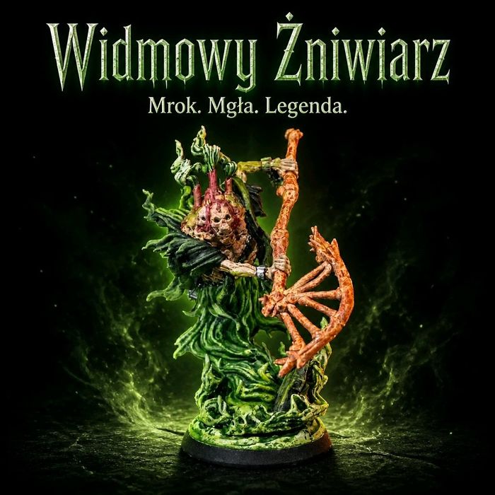 Widmowy Żniwiarz Zjawa - figurka 32mm 14K zgodna z DnD RPG Pathfinder