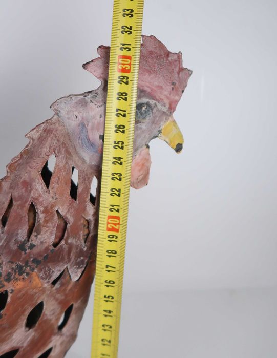 Lanterna Galo em chapa de metal - 32 cm