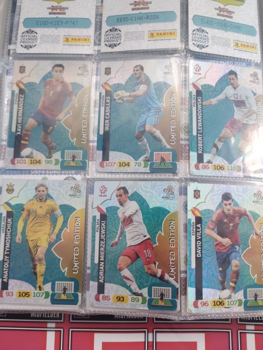 Panini UEFA euro 2012 karty duże ilości opis