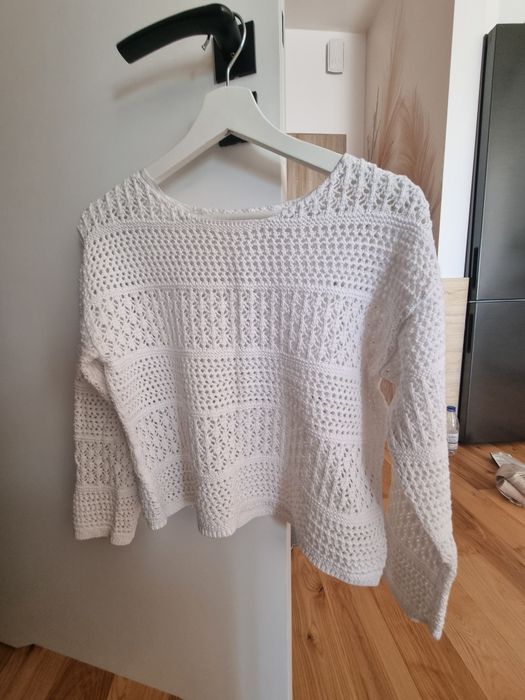 Ażurowa bawełniana bluzka