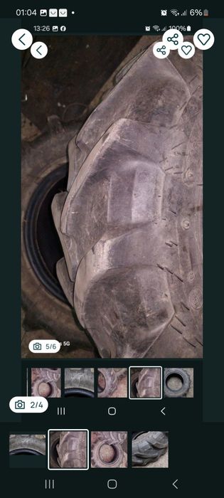 Pneus tractor usados