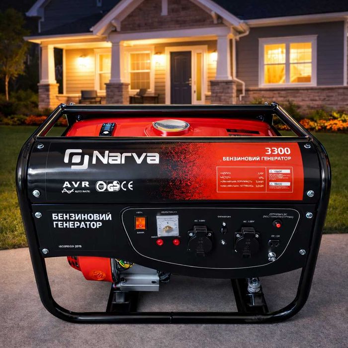 Бензиновий генератор NARVA NG-3300 Мідна обмотка 100% Топ Продажу!!