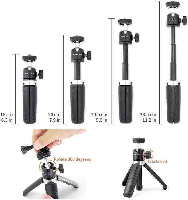 MAXCAM Dwukolorowa lampa wideo LED