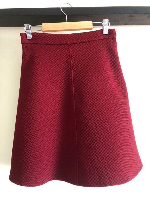 Saia Curta Canelada Zara