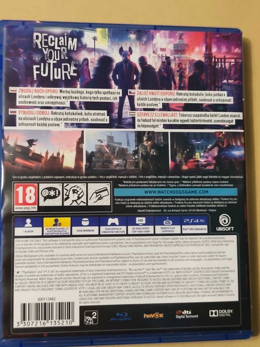 Watch dogs legion ps 4