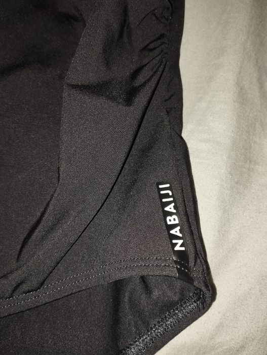 Kostium plywacki jednoczęściowy czarno- bialy XL