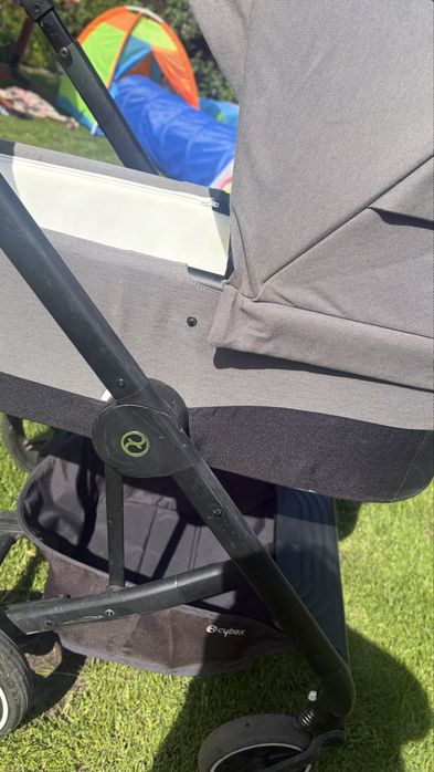 Wózek cybex balios S lux gondola + spacerówka soho grey