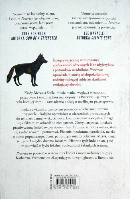 Przerwa - Katherena Vermette - Wielka Litera