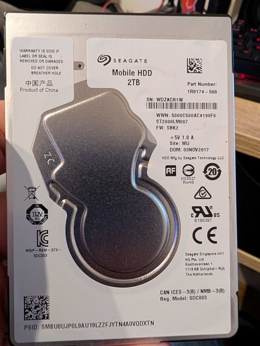Dysk HDD Seagate 2,5" ST2000LM007 2TB