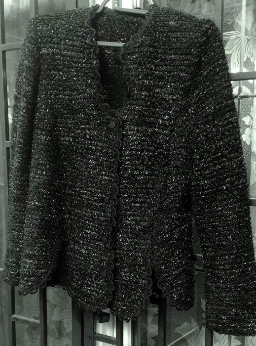 Elegancka bluzka z bawełny ze srebrną nitką.